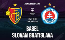 Nhận định Basel vs Slovan Bratislava 2h00 ngày 7/10 (Europa Conference League 2022/23)