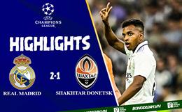 Video Real Madrid vs Shakhtar Donetsk: Lại là Vinicius và Rodrygo