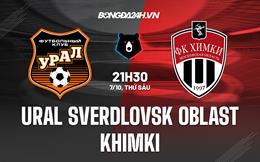 Nhận định, dự đoán Ural Sverdlovsk Oblast vs Khimki 21h30 ngày 7/10 (VĐQG Nga 2022/23)