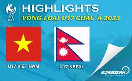 Video tổng hợp: Việt Nam vs Nepal (Bảng F VL U17 châu Á 2023)