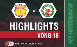 Video tổng hợp: Nam Định vs Bình Định (Vòng 18 V.League 2022)