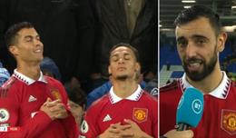 Bruno Fernandes chào thua Cristiano Ronaldo