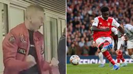 CĐV Arsenal phấn khích với phản ứng của Oleksandr Zinchenko