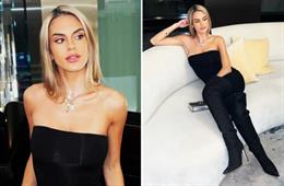 Con gái Pep Guardiola diện váy đen ôm sát trong khách sạn ở London