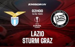 Nhận định,  Lazio vs Sturm Graz 2h00 ngày 14/10 (Europa League 2022/23)