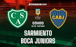 Nhận định Sarmiento vs Boca Juniors 2h30 ngày 13/10 (VĐQG Argentina 2022)