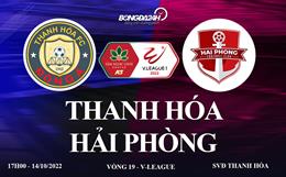 Link xem Thanh Hóa vs Hải Phòng trực tiếp VTV5 V-League 2022
