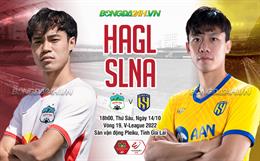 Nhận định HAGL vs SLNA (18h00 ngày 14/10): Hy vọng giành 3 điểm