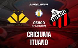 Nhận định bóng đá Criciuma vs Ituano 5h00 ngày 16/10 (Hạng 2 Brazil 2022)