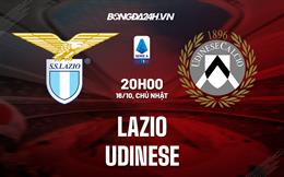 Nhận định,  Lazio vs Udinese 20h00 ngày 16/10 (VĐQG Italia 2022/23)