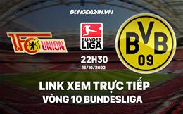 Link xem trực tiếp Union Berlin vs Dortmund 22h30 ngày 17/10 (Bundesliga 2022/23)