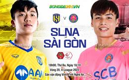 Nhận định bóng đá SLNA vs Sài Gòn 18h00 ngày 18/10 (V-League 2022)