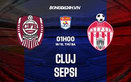 Nhận định bóng đá Cluj vs Sepsi 1h00 ngày 18/10 (VĐQG Romania 2022/23)