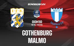 Nhận định, dự đoán Gothenburg vs Malmo 0h10 ngày 18/10 (VĐQG Thụy Điển 2022)