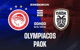 Nhận định,  Olympiacos vs PAOK 0h00 ngày 18/10 (VĐ Hy Lạp 2022/23)