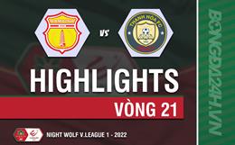 Highlights Nam Định vs Thanh Hóa (Vòng 21 V.League 2022)