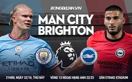 "Siêu Haaland" khai hỏa trở lại, Man City thắng dễ Brighton