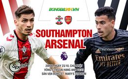 Hàng thủ lỏng lẻo, Arsenal lại ngã ngựa ở hiểm địa St. Mary's