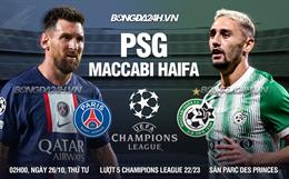 Nhận định bóng đá PSG vs Maccabi Haifa 2h00 ngày 26/10 (Champions League 2022/23)