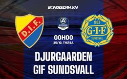 Nhận định Djurgarden vs GIF Sundsvall 0h00 ngày 25/10 (VĐQG Thụy Điển 2022)