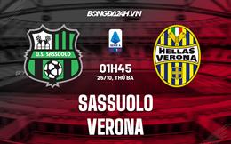 Nhận định,  Sassuolo vs Verona 1h45 ngày 25/10 (Serie A 2022/23)