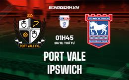 Nhận định bóng đá Port Vale vs Ipswich 1h45 ngày 26/10 (Hạng 2 Anh 2022/23)