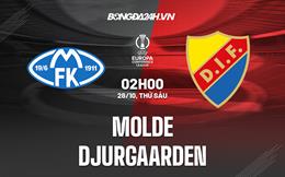 Nhận định Molde vs Djurgarden 2h00 ngày 28/10 (Europa Conference League 2022/23)