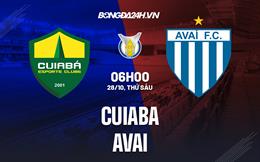 Nhận định bóng đá Cuiaba vs Avai 6h00 ngày 28/10 (VĐQG Brazil 2022)