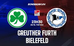 Nhận định, dự đoán Greuther Furth vs Bielefeld 23h30 ngày 28/10 (Hạng 2 Đức 2022/23)