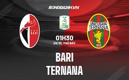 Nhận định bóng đá Bari vs Ternana 1h30 ngày 29/10 (Hạng 2 Italia 2022/23)