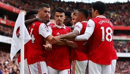 10 con số ấn tượng sau chiến thắng 5 sao của Arsenal trước Nottingham Forest