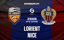 Nhận định bóng đá Lorient vs Nice 23h05 ngày 30/10 (Ligue 1 2022/23)