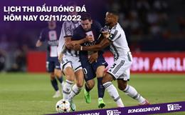 Lịch thi đấu bóng đá hôm nay 2/11: Juventus vs PSG; Man City vs Sevilla