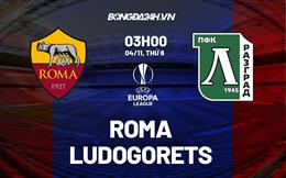 Nhận định - soi kèo Roma vs Ludogorets 3h00 ngày 4/11 (Europa League 2022/23)