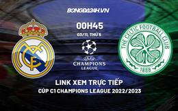 Link xem trực tiếp Real Madrid vs Celtic 0h45 ngày 3/11 (Cúp C1 2022/23)