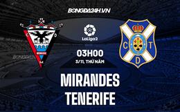 Nhận định Mirandes vs Tenerife 3h00 ngày 3/11 (Hạng 2 Tây Ban Nha 2022/23)