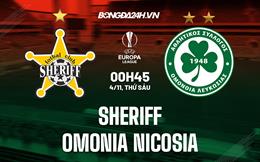 Nhận định Sheriff vs Omonia Nicosia 0h45 ngày 4/11 (Europa League 2022/23)