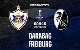 Nhận định bóng đá Qarabag vs Freiburg 0h45 ngày 4/11 (Europa League 2022/23)