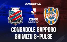 Nhận định Consadole Sapporo vs Shimizu S-Pulse 12h00 ngày 5/11 (VĐQG Nhật Bản 2022)