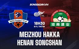 Nhận định Meizhou Hakka vs Henan Songshan 18h30 ngày 8/11 (VĐQG Trung Quốc 2022)