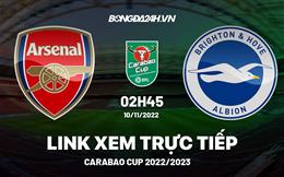 Link xem trực tiếp Arsenal vs Brighton 2h45 ngày 10/11 (League Cup 2022/23)