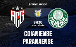 Nhận định bóng đá Goianiense vs Paranaense 6h30 ngày 10/11 (VĐQG Brazil 2022)