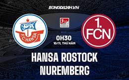 Nhận định Hansa Rostock vs Nurnberg 0h30 ngày 10/11 (Hạng 2 Đức 2022/23)