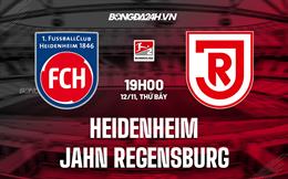 Nhận định Heidenheim vs Jahn Regensburg 19h00 ngày 12/11 (Hạng 2 Đức 2022/23)