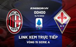Link xem trực tiếp AC Milan vs Fiorentina 0h00 ngày 14/11 (Serie A 2022/23)