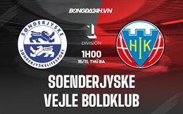Nhận định Sonderjyske vs Vejle Boldklub 1h00 ngày 15/11 (Hạng 2 Đan Mạch 2022/23)