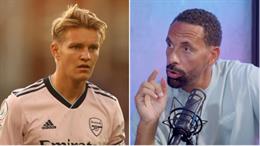 Martin Odegaard chơi bùng nổ, Rio Ferdinand có nhận sai?