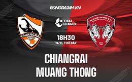 Nhận định Chiangrai vs Muang Thong 18h30 ngày 19/11 (VĐQG Thái Lan 2022/23)