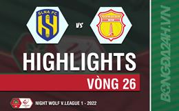 Video tổng hợp: SLNA - Nam Định (Vòng 26 V.League 2022)