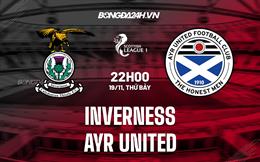 Nhận định -  Inverness vs Ayr United 22h00 ngày 19/11 (Hạng 2 Scotland 2022/23)